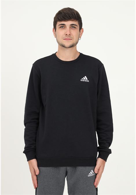 Felpa da Uomo nera Essentials Fleece Sweatshirt ADIDAS PERFORMANCE | GV5295.